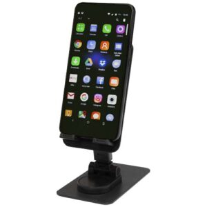 Alhena recycled plastic foldeable phone holder with metal desk stand