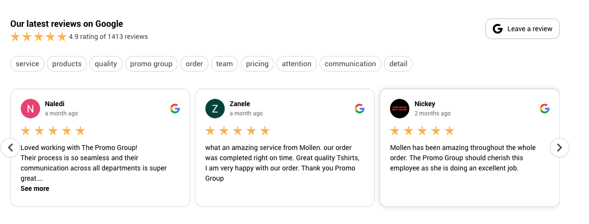 tpg google reviews