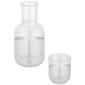 Amelie glass carafe and cup set